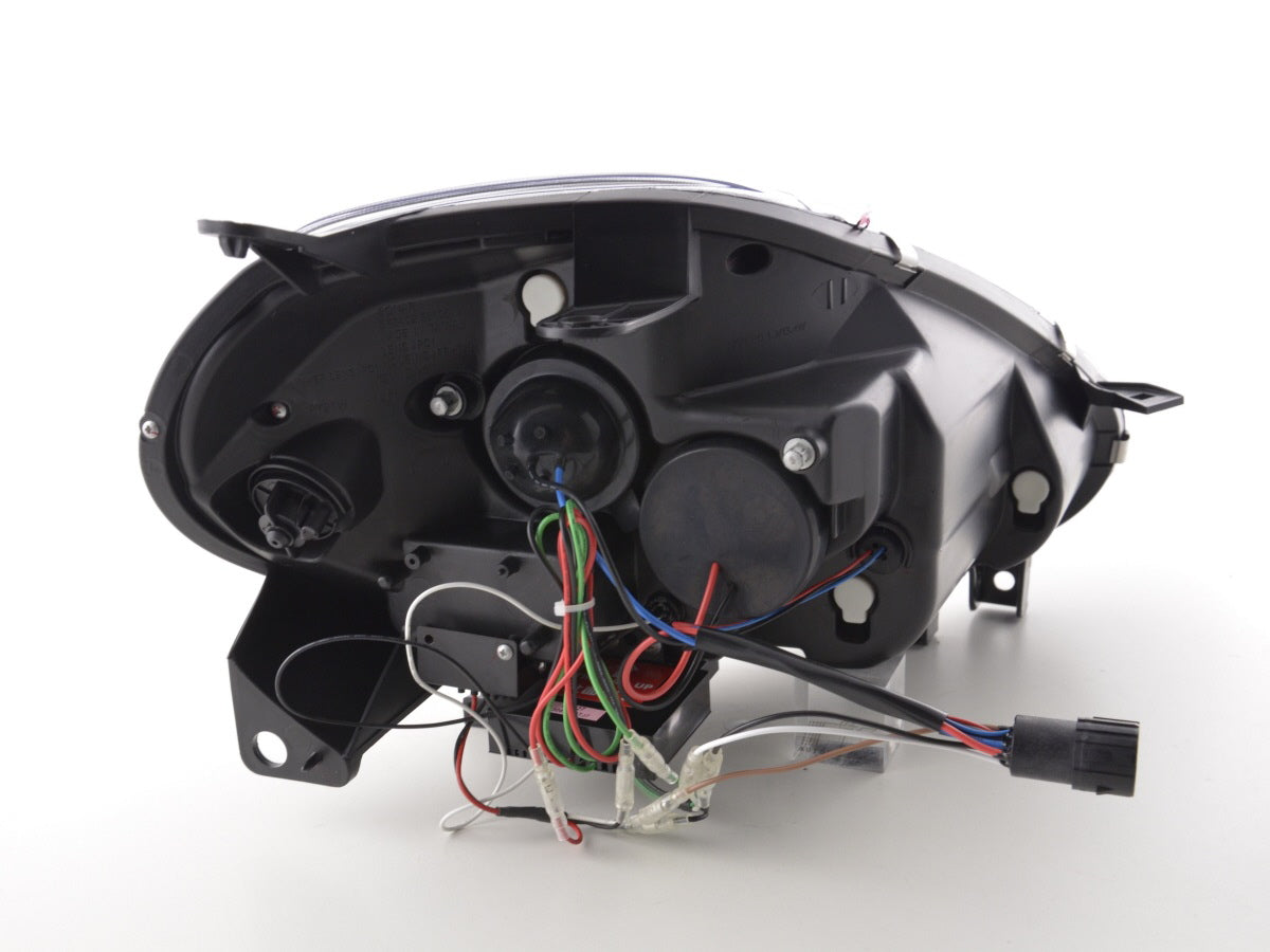 Scheinwerfer Set Daylight LED Tagfahrlicht Fiat Punto Evo 09-11 schwarz Scheinwerfer Set Daylight LED Tagfahrlicht Fiat Punto Evo 09-11 schwarz
